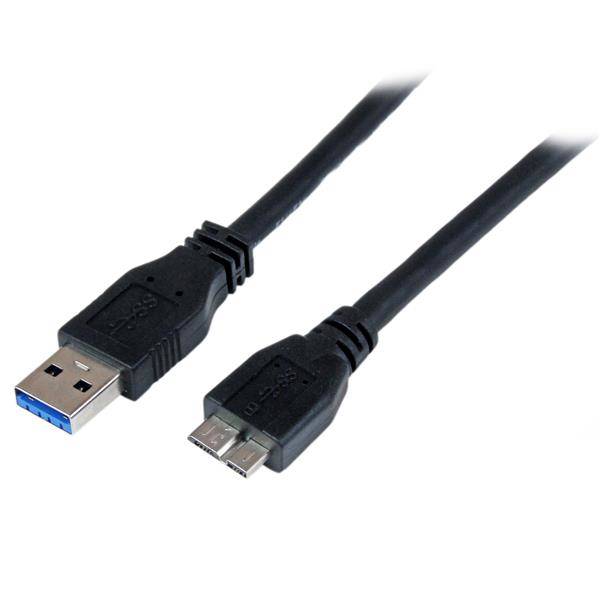 Rca Informatique - Image du produit : 1M CERTIFIED SUPERSPEED USB 3 A TO MICRO B CABLE CORD - M/M