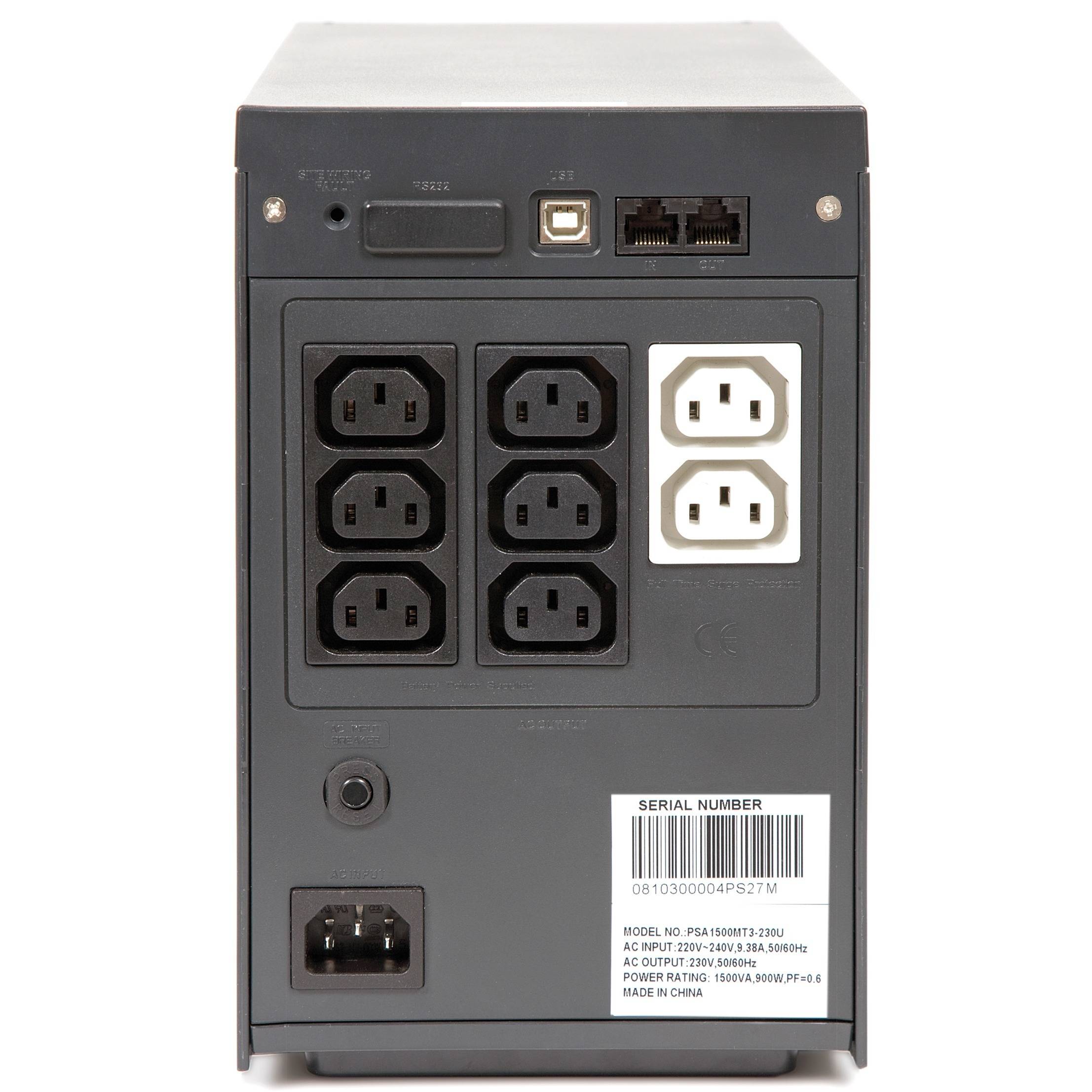Rca Informatique - image du produit : LIEBERT PSA 1500VA 900W UPS LINE INTERACTIVE - USB