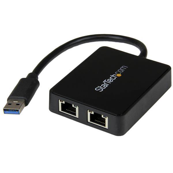 Rca Informatique - image du produit : USB 3 2 PORT GIGABIT ETHERNET LAN ADAPTER - 10/100/1000