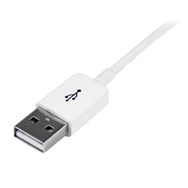 Rca Informatique - image du produit : 2M USB MALE TO FEMALE CABLE - WHITE USB 2.0 EXTENSION CORD