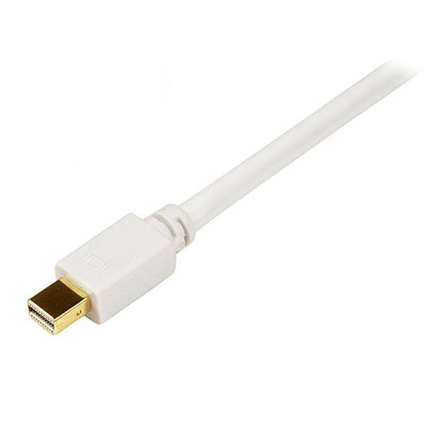 Rca Informatique - image du produit : ADAPTATEUR MINI DISPLAYPORT VERS DVI-D CABLE BLANC 91CM