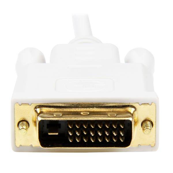 Rca Informatique - image du produit : ADAPTATEUR MINI DISPLAYPORT VERS DVI-D CABLE BLANC 91CM