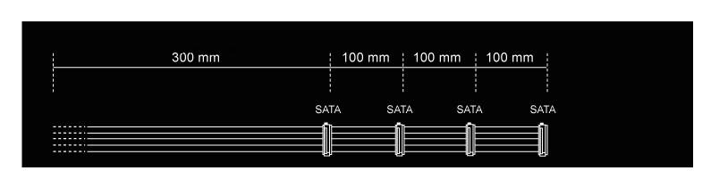 Rca Informatique - image du produit : S-ATA POWER CABLE CS-3640