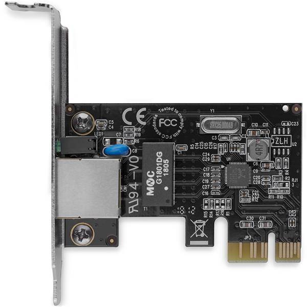 Rca Informatique - image du produit : 1PORT LOW PROFILE PCI EXPRESS GIGABIT SERVER ADAPTER LAN CARD
