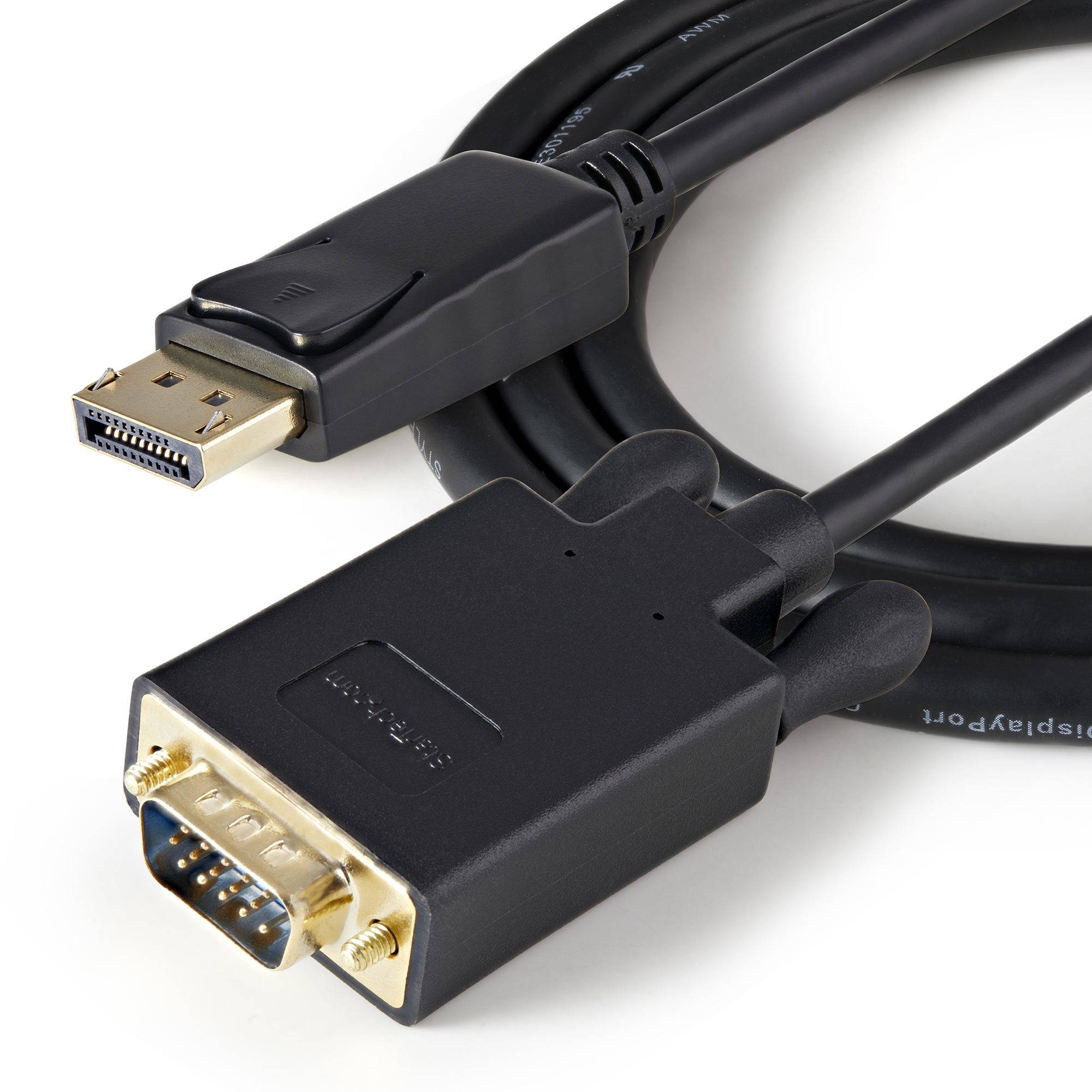 Rca Informatique - image du produit : ADAPTATEUR DISPLAYPORT VERS VGA CABLE NOIR 91CM