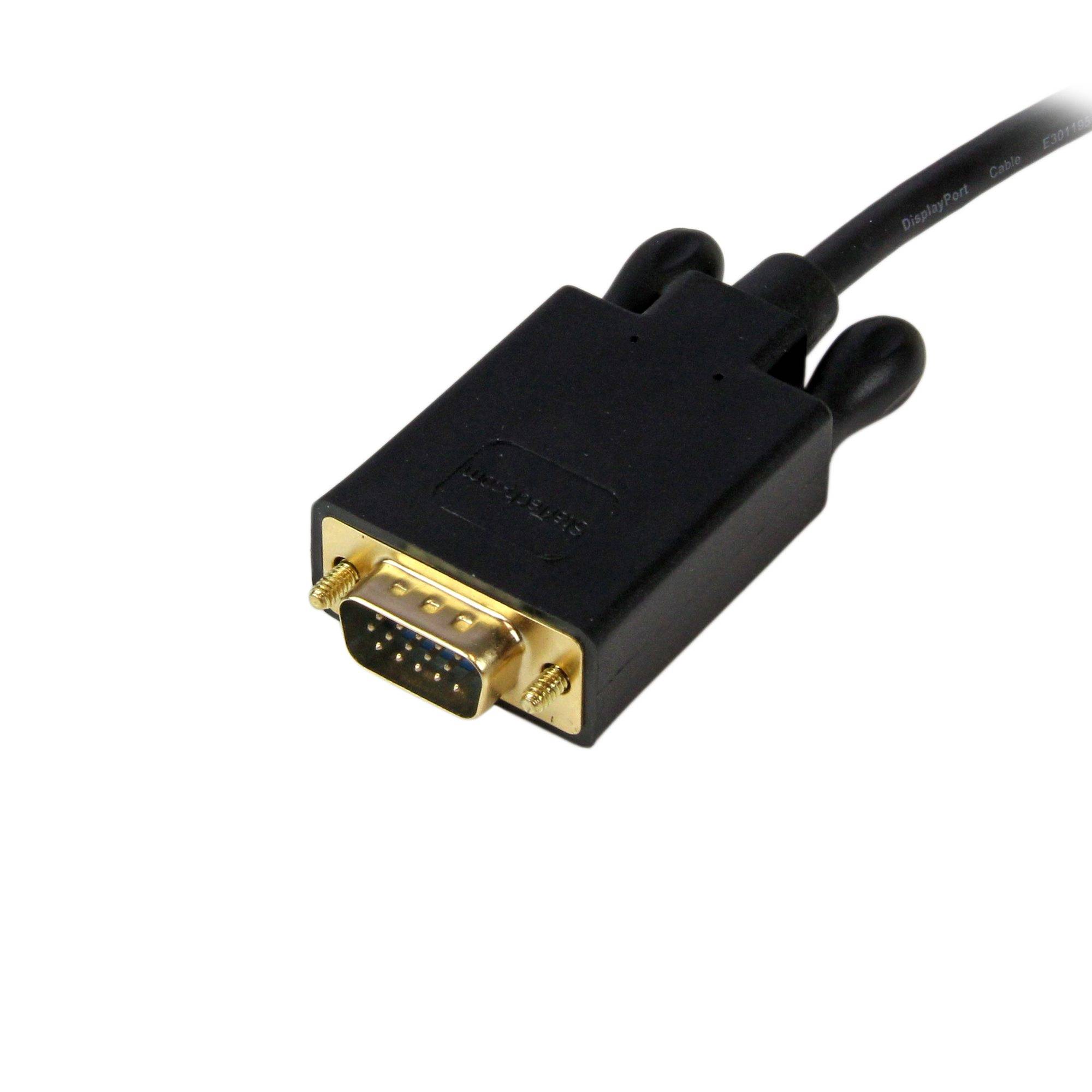 Rca Informatique - image du produit : 10FT DISPLAYPORT TO VGA ADAPTER CONVERTER - DP TO VGA - BLACK