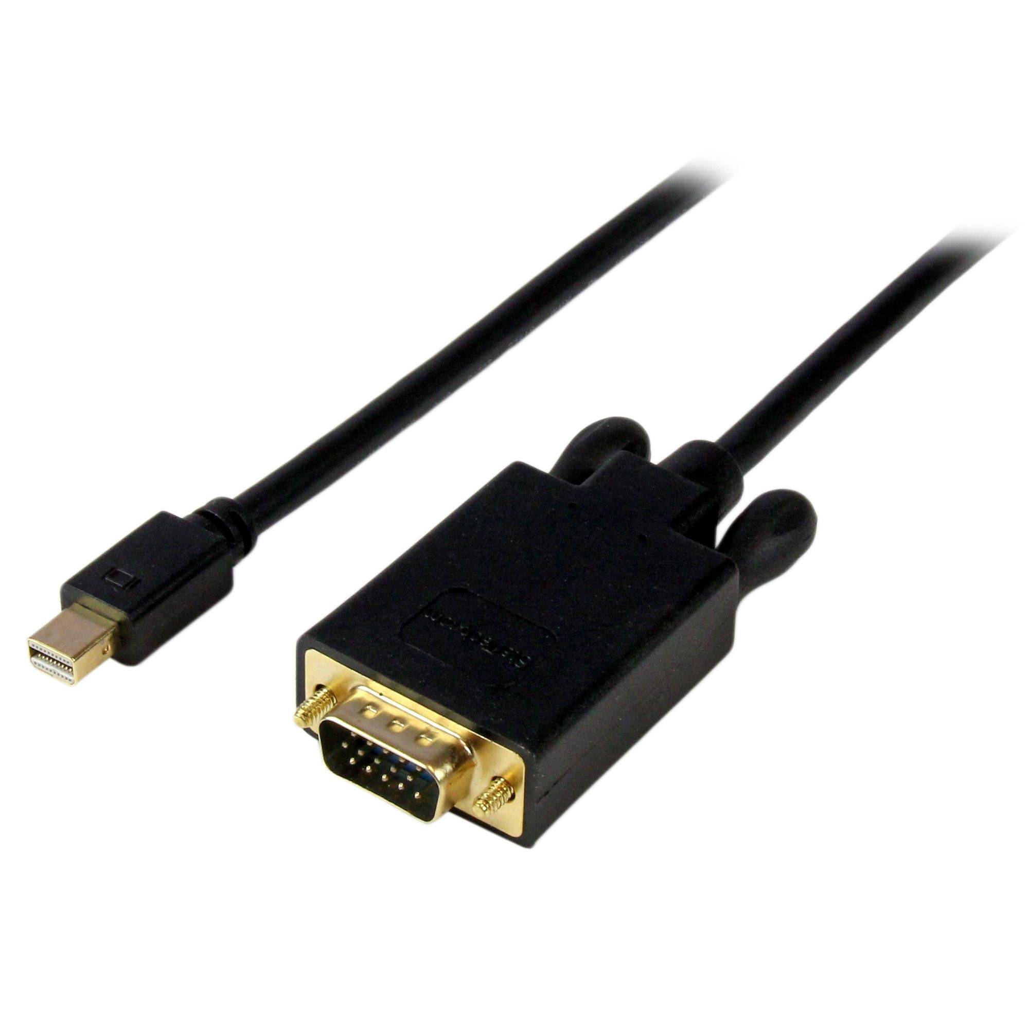 Rca Informatique - image du produit : ADAPTATEUR MINI DISPLAYPORT VERS VGA CABLE NOIR 18M