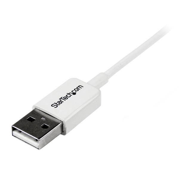 Rca Informatique - image du produit : 1M USB A TO MICRO B CABLE - CHARGING DATA CABLE - WHITE