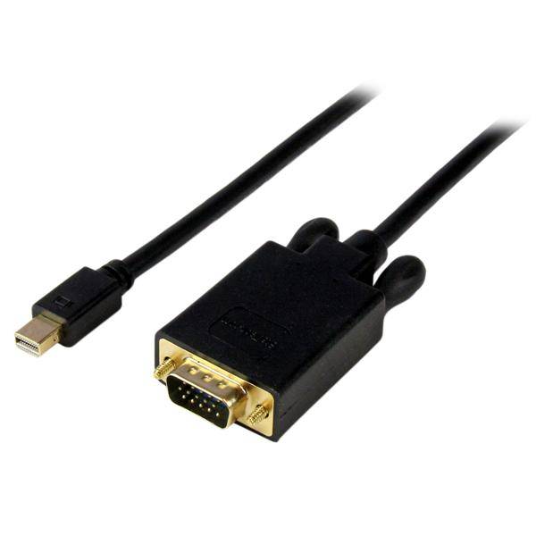 Rca Informatique - Image du produit : 10FT MINI DISPLAYPORT TO VGA ADAPTER - MDP TO VGA - BLACK