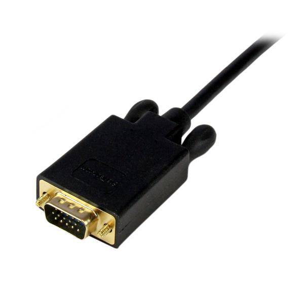 Rca Informatique - image du produit : 10FT MINI DISPLAYPORT TO VGA ADAPTER - MDP TO VGA - BLACK