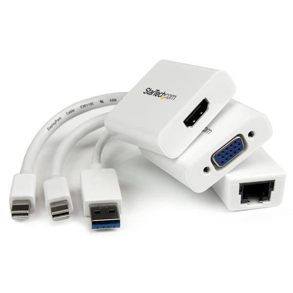 Rca Informatique - Image du produit : MACBOOK AIR ACCESSORY BUNDLE MDP TO VGA/HDMI USB GBE NIC