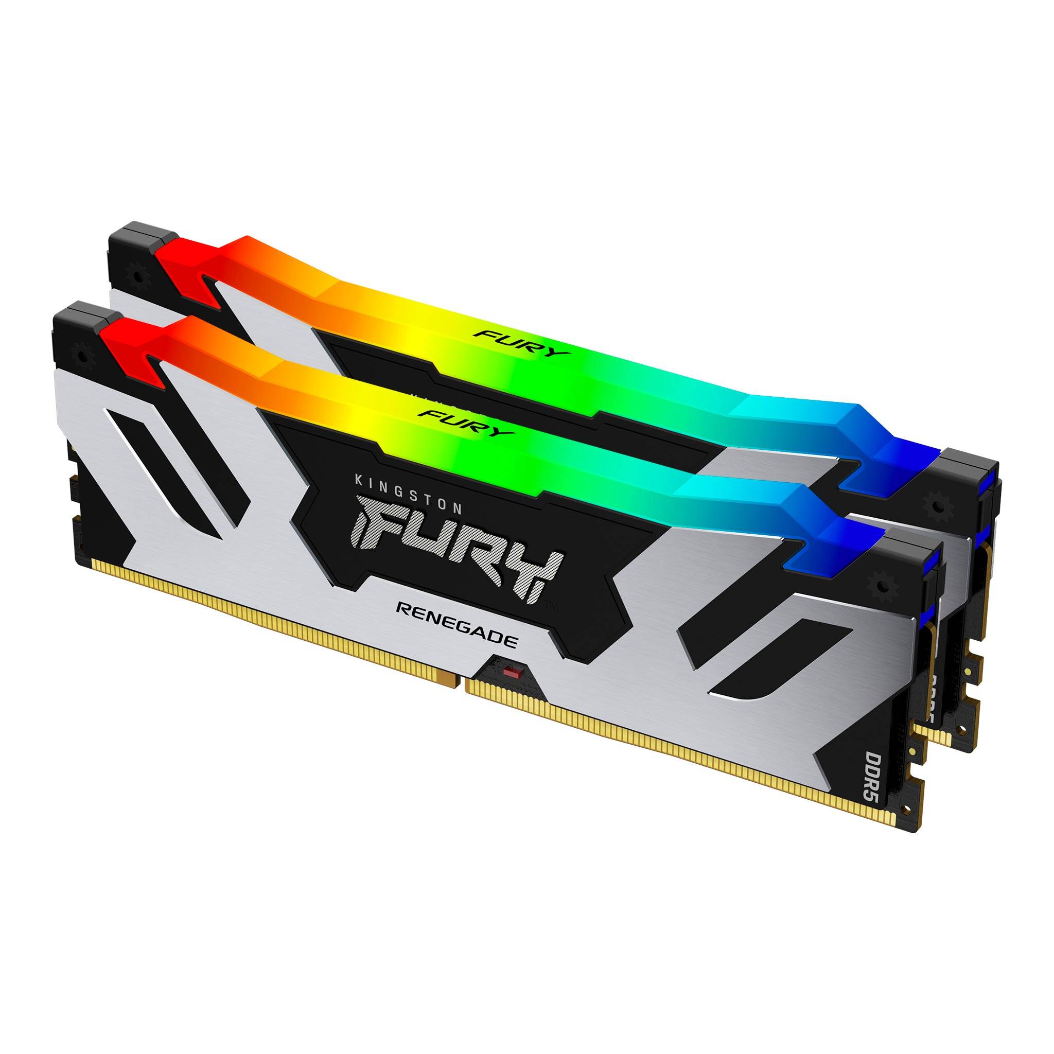 Rca Informatique - Image du produit : 64GB DDR5-6400MT/S CL32 DIMM (KIT OF 2) FURY RENEGADE RGB XMP