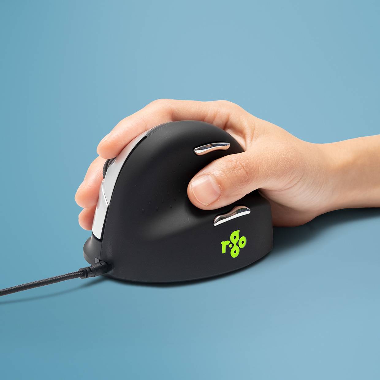 Rca Informatique - image du produit : R-GO HE ERGONOMIC MOUSE MEDIUM RIGHT HANDED WIRED