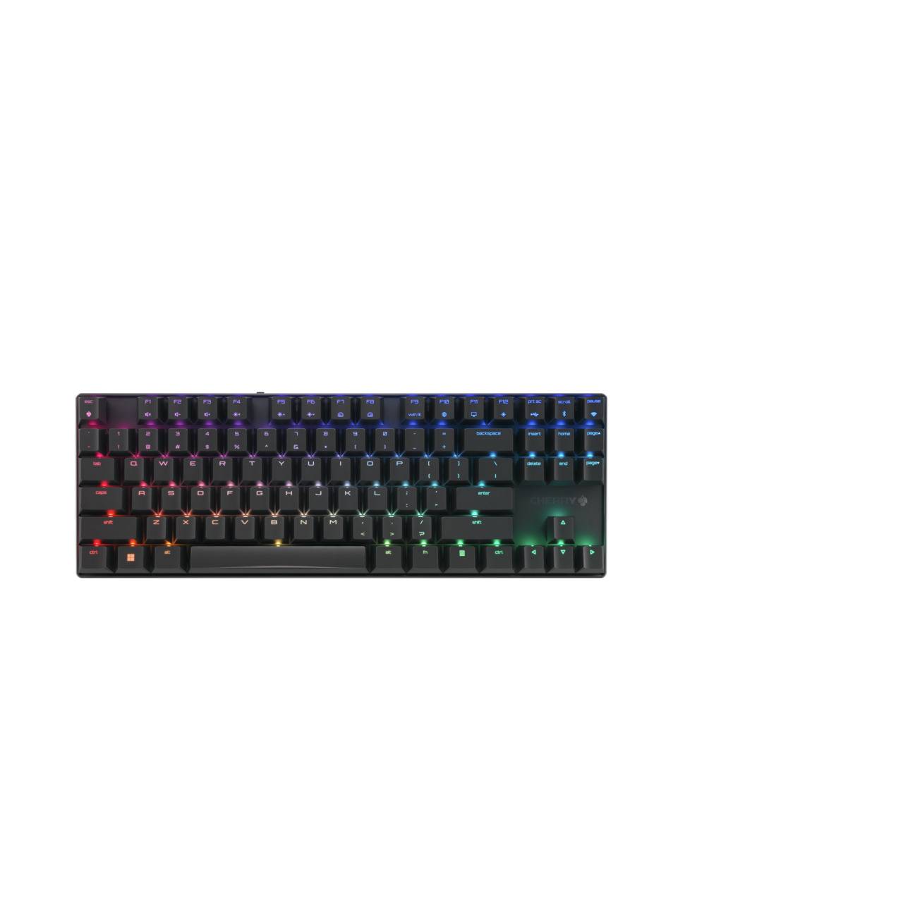 Rca Informatique - image du produit : CHERRY MX 8.2 TKL WIRELESS BT US-INTERNATIONAL BLACK