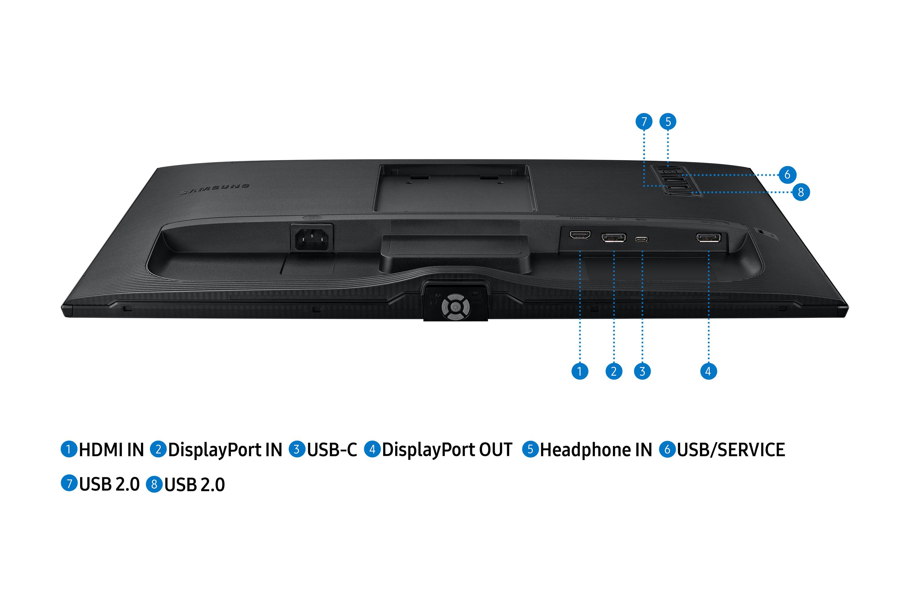 Rca Informatique - image du produit : LS24A60PUCUXEN 23.8IN IPS QHD 300CD/5MS/HDMI/DP/3USB/USB-C/HAS