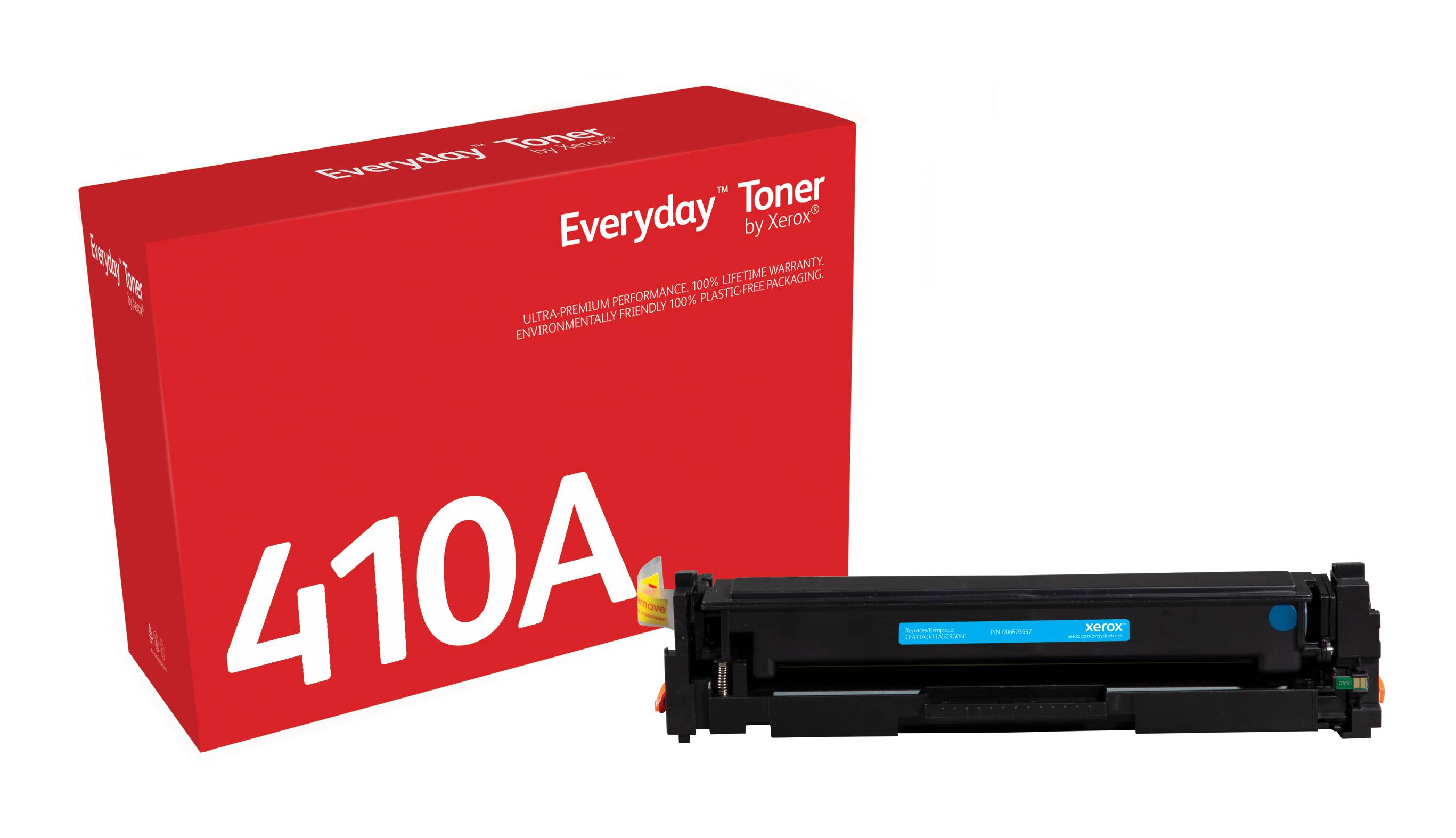 Rca Informatique - image du produit : CYAN TONER CARTRIDGE EQUIVALENT TO HP 410A FOR COLOR LASERJET