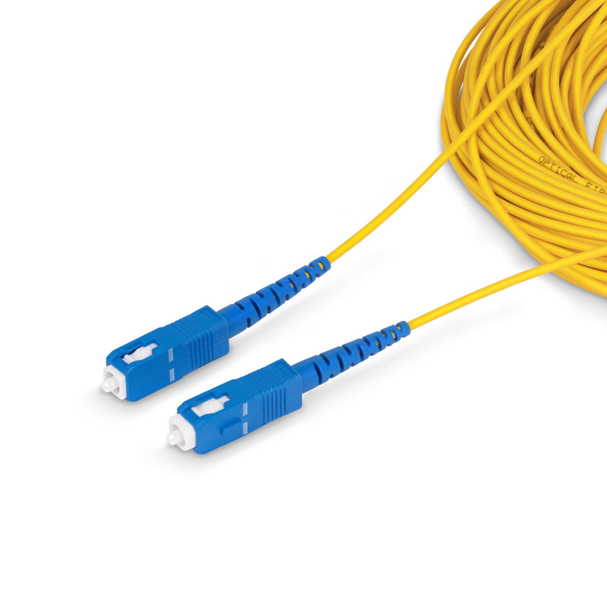 Rca Informatique - image du produit : SC/SC SINGLE MODE FIBER CABLE OS2/UPC/SIMPLEX/LSZH