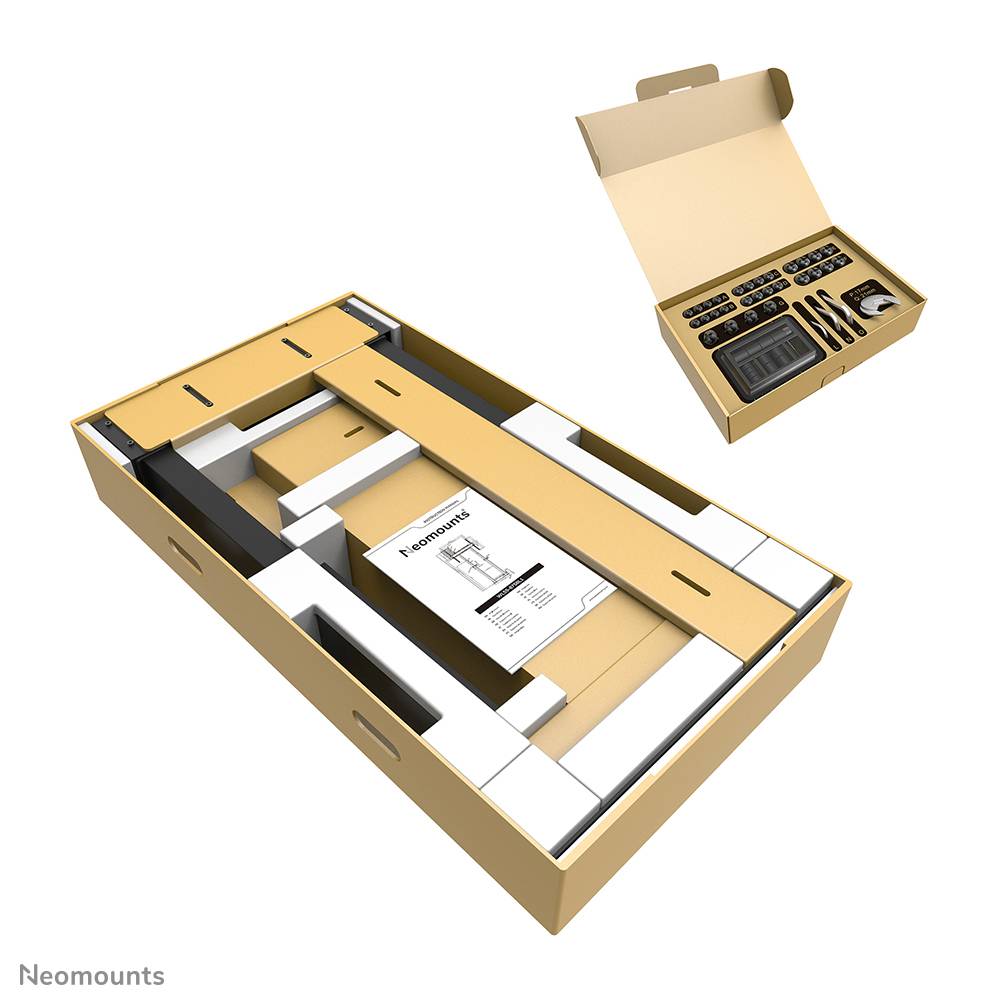 Rca Informatique - image du produit : NEOMOUNTS BY NEWSTAR MOTORISED WALL STAND INCL. STORAGE BOX 10