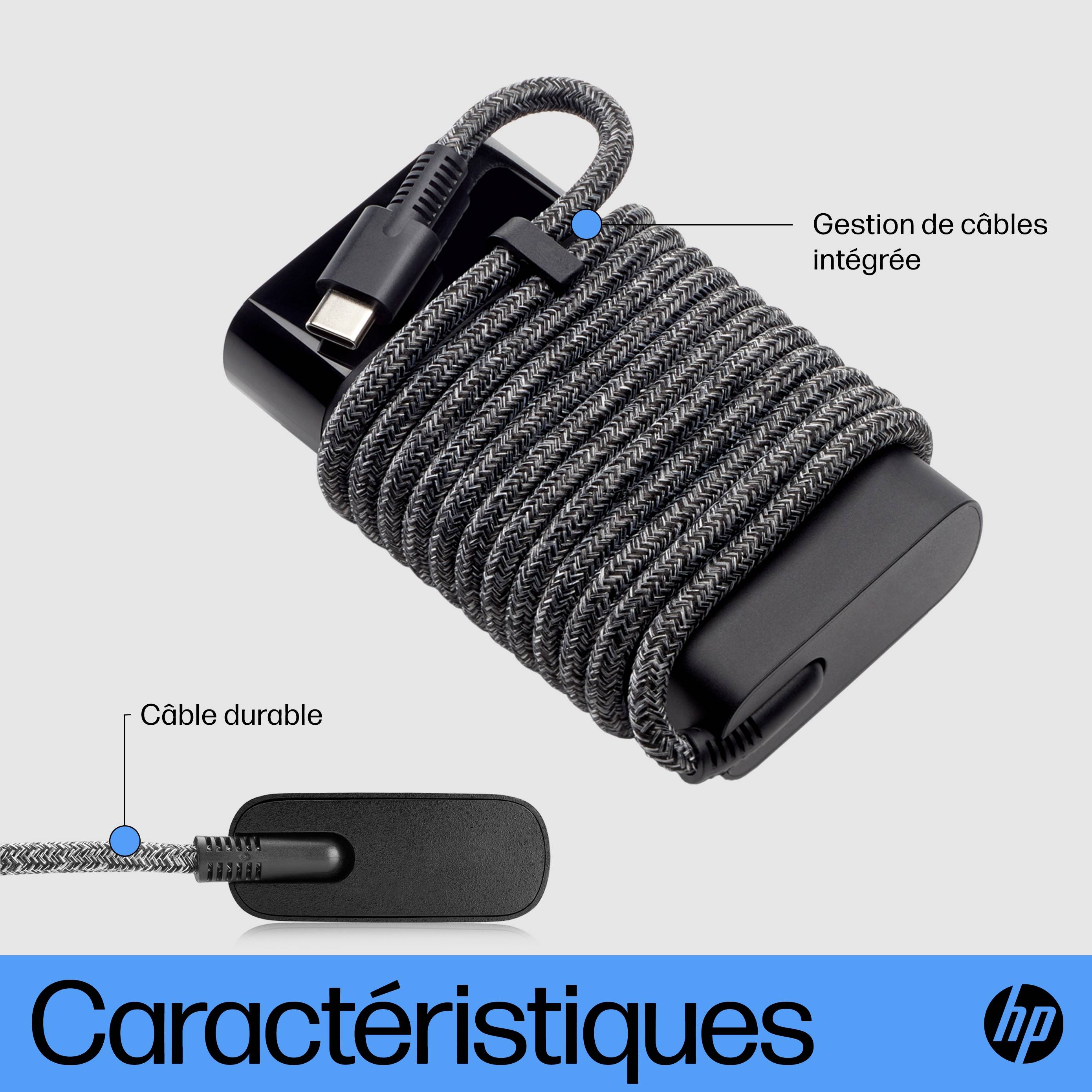 Rca Informatique - image du produit : USB-C 65W LAPTOP CHARGER EUROPE