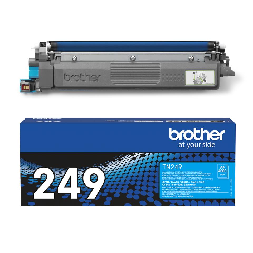 Rca Informatique - image du produit : TN-249C CYAN TONER CARTRIDGE. PRINTS 4000 PAGES.