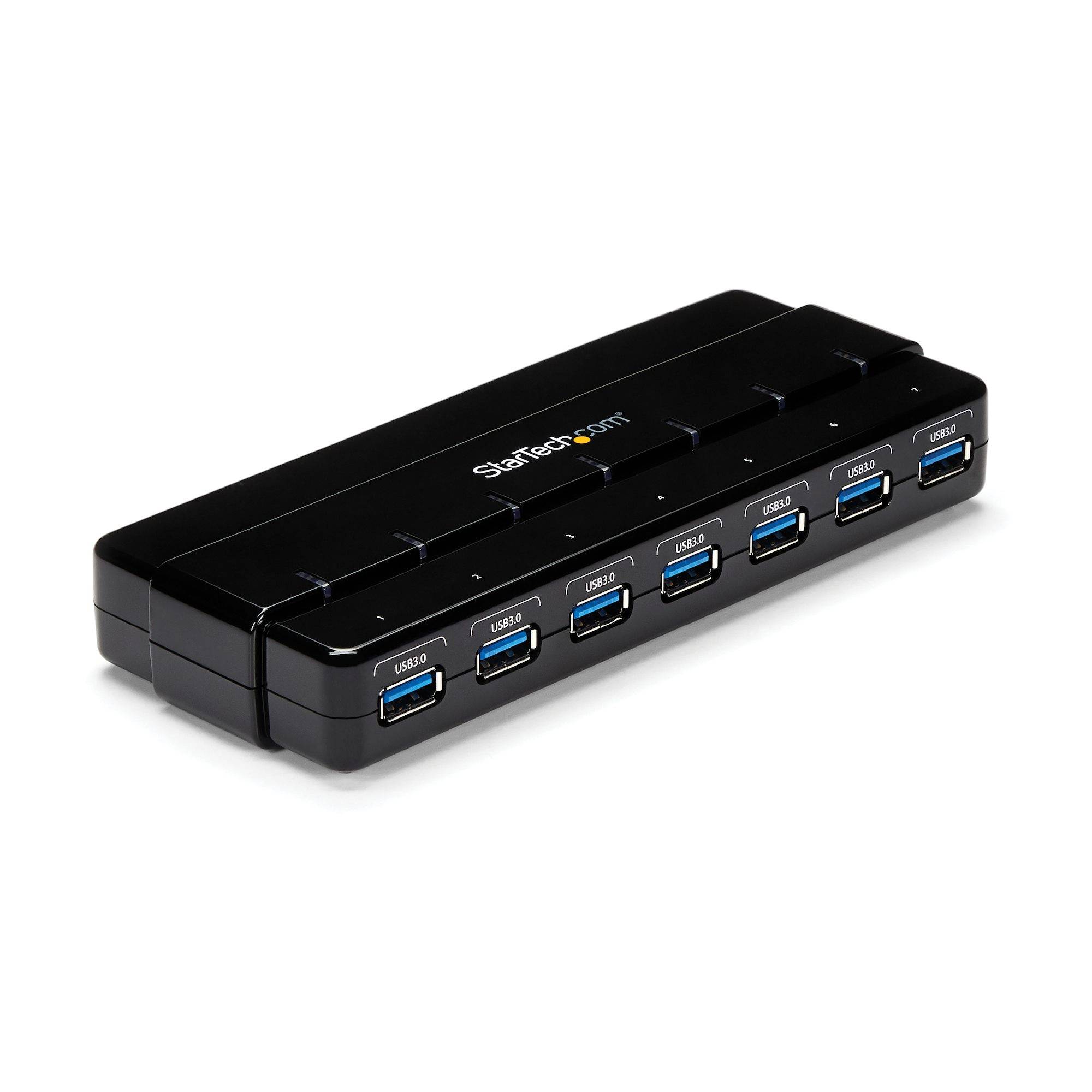 Rca Informatique - image du produit : 7PORT USB 3.0 HUB WITH POWER ADAPTER - SEVEN PORT USB 3.0 HUB