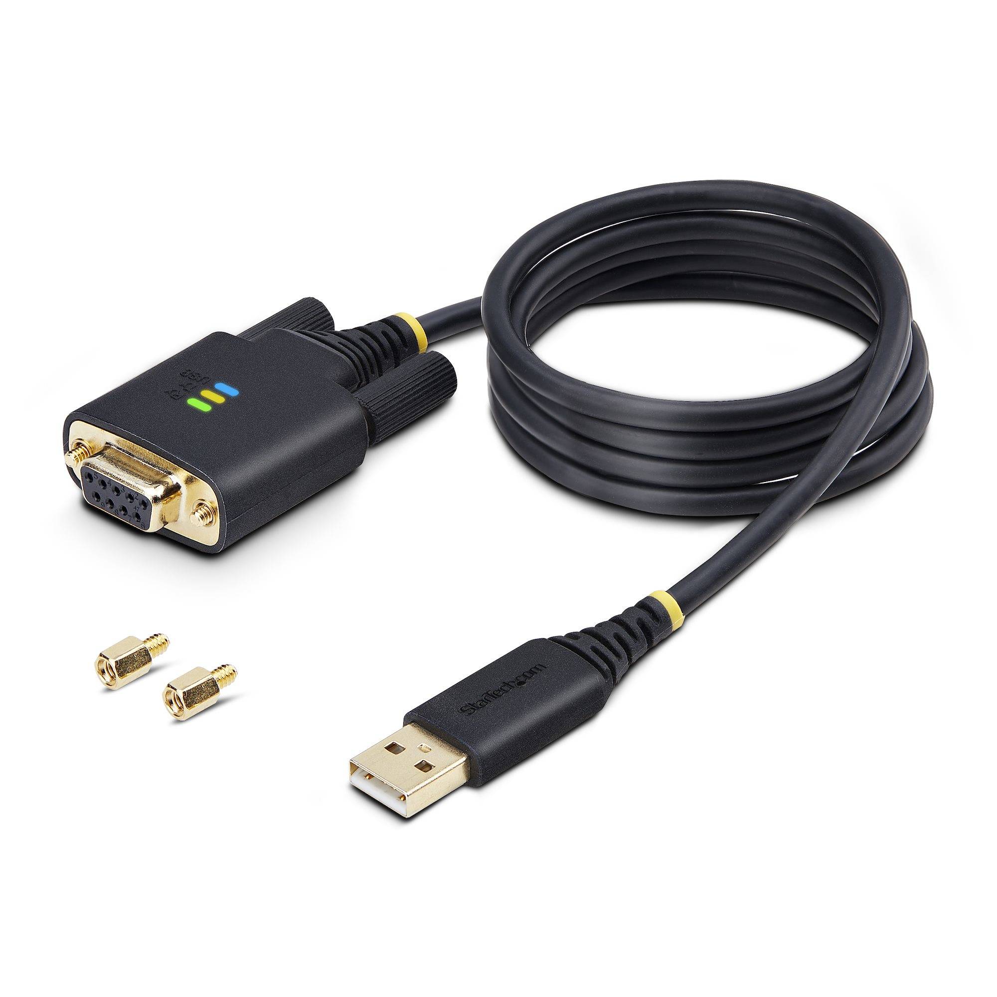 Rca Informatique - image du produit : 3FT USB TO SERIAL DCE CABLE USB TO NULL MODEM SERIAL ADAPTER