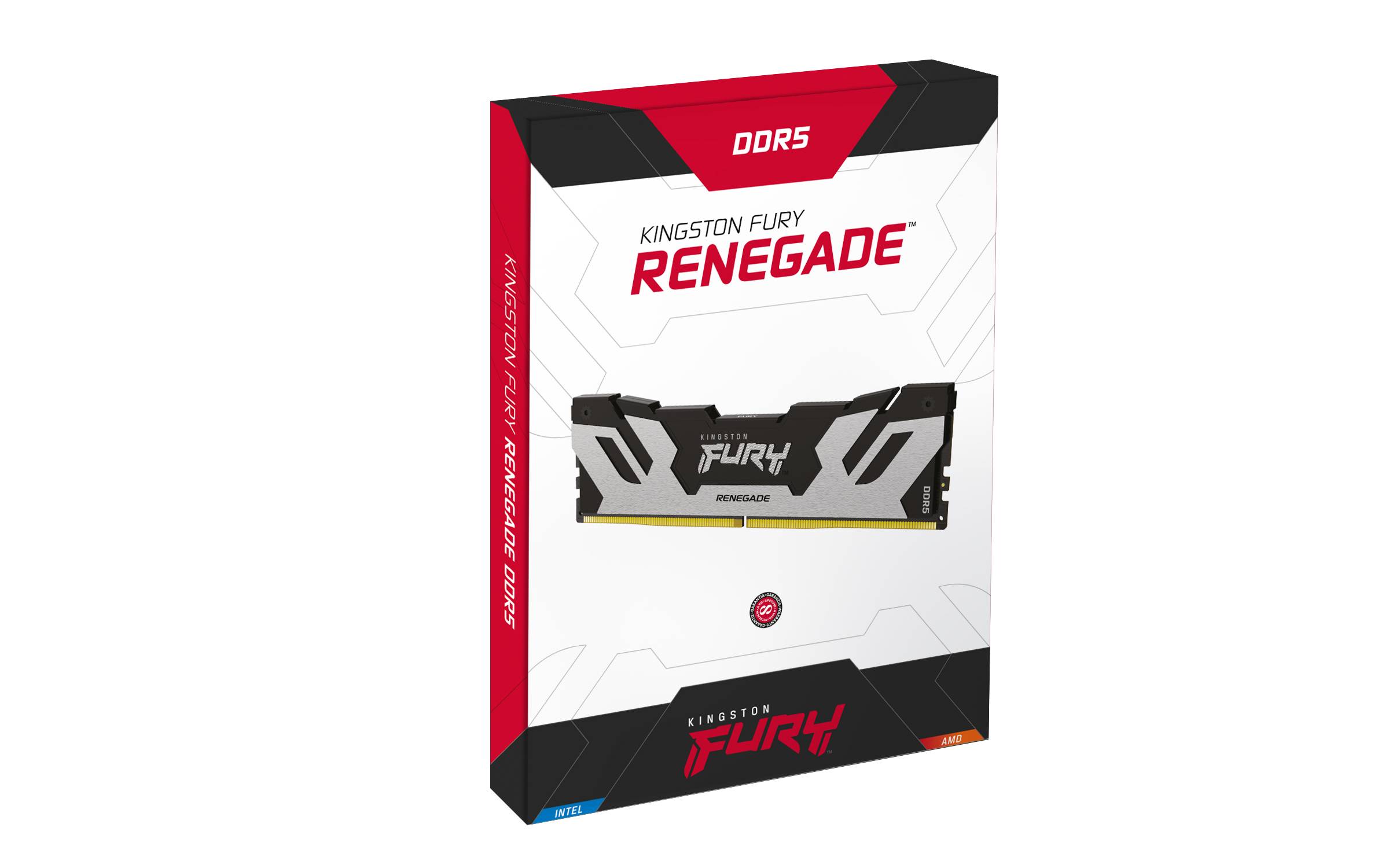 Rca Informatique - image du produit : 16GB DDR5 6400MT/S CL32 DIMM FURY RENEGADE SILVER