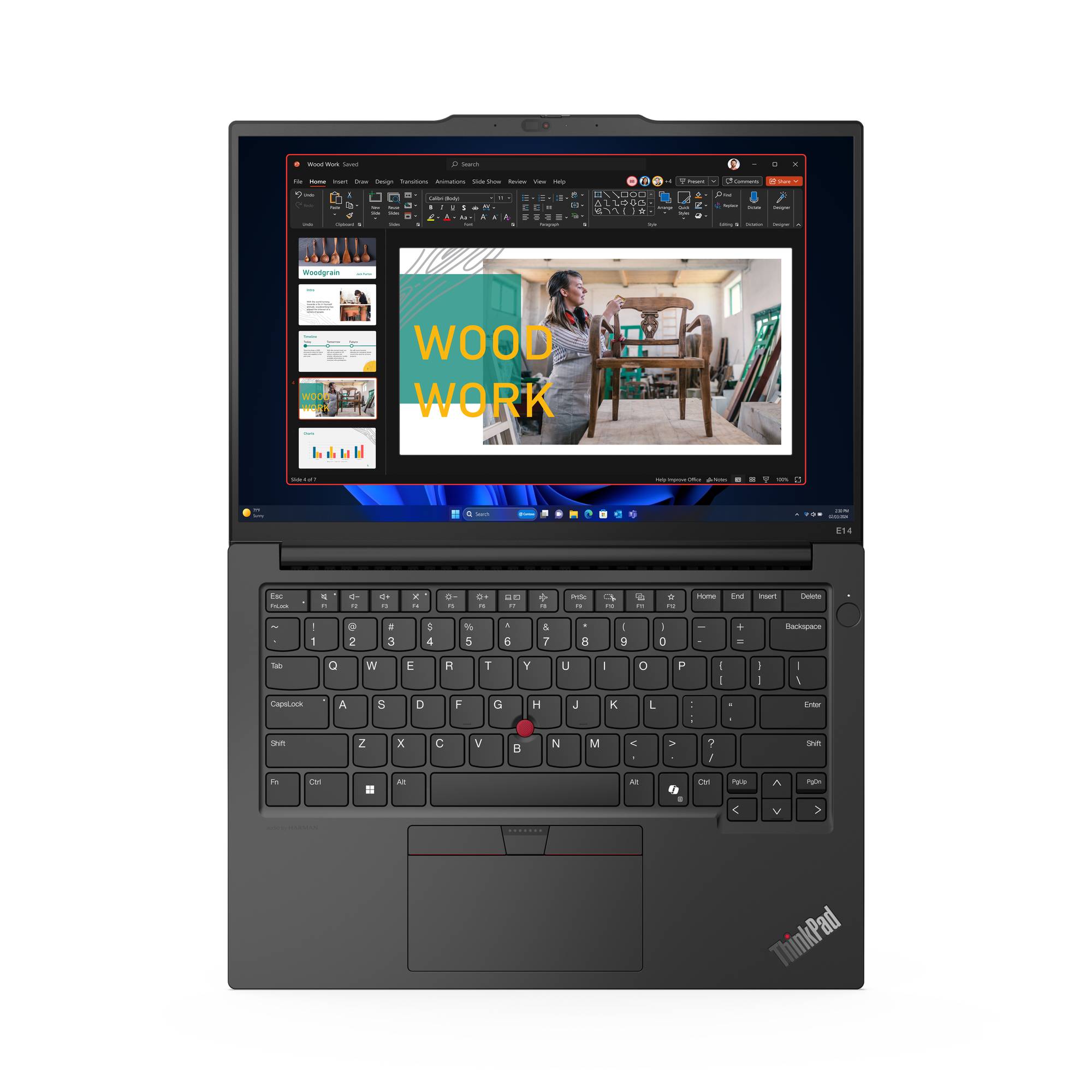 Rca Informatique - image du produit : THINKPAD E14 RYZEN5 7535HS 512GB 16GB 14IN NOOD W11P