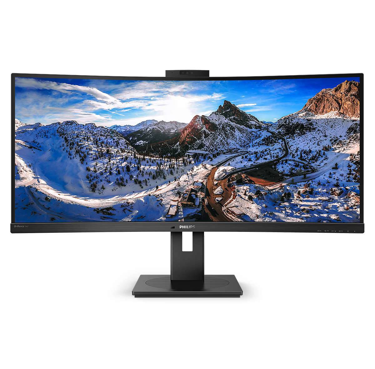 Rca Informatique - image du produit : 346P1CRH/00 34IN VA WQHD 500CD 4MS/HDMI/DP/USB-C/4USB 3.2/HAS