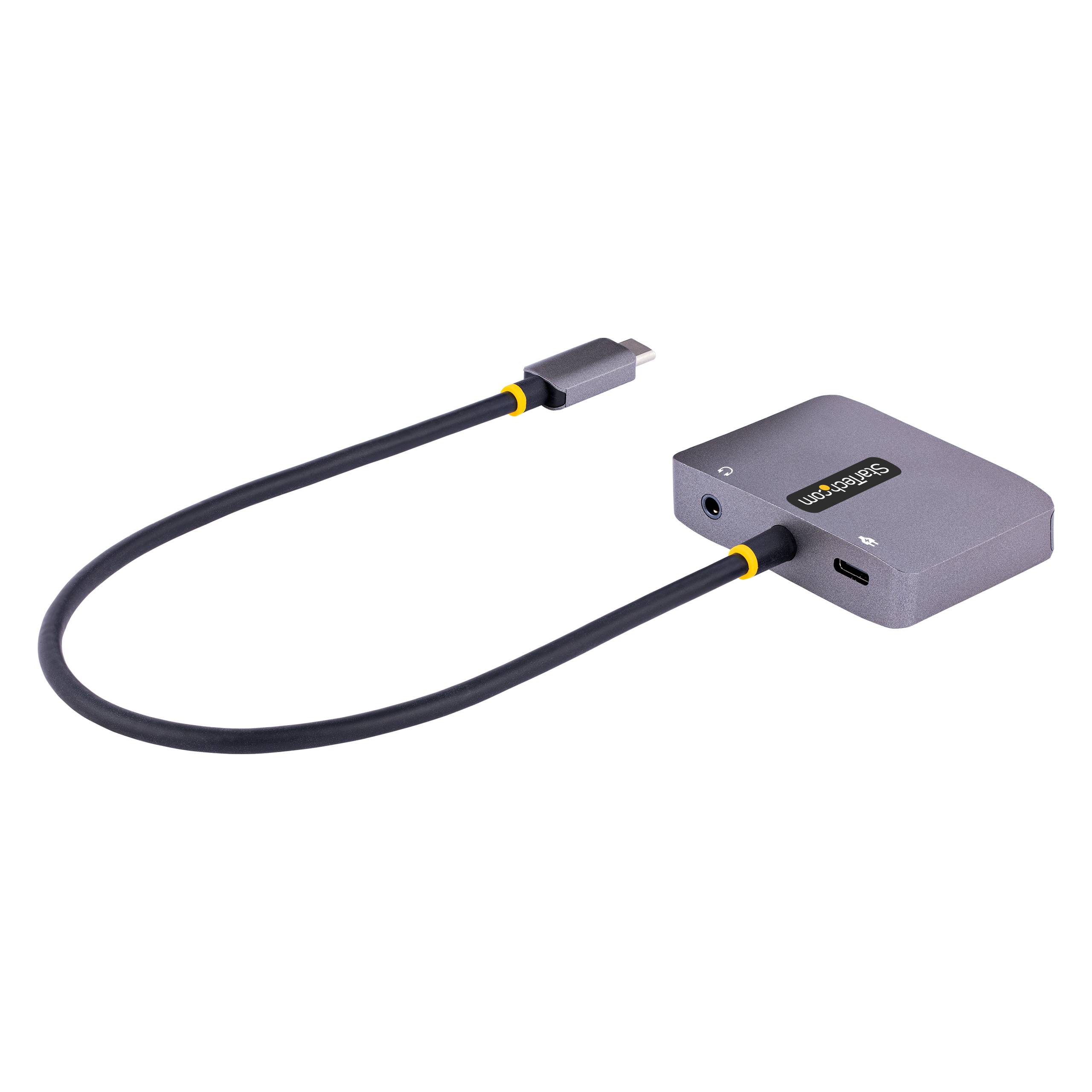 Rca Informatique - image du produit : USB C VIDEO ADAPTER HDMI/VGA - 4K 60HZ 3.5MM AUDIO 100W PD