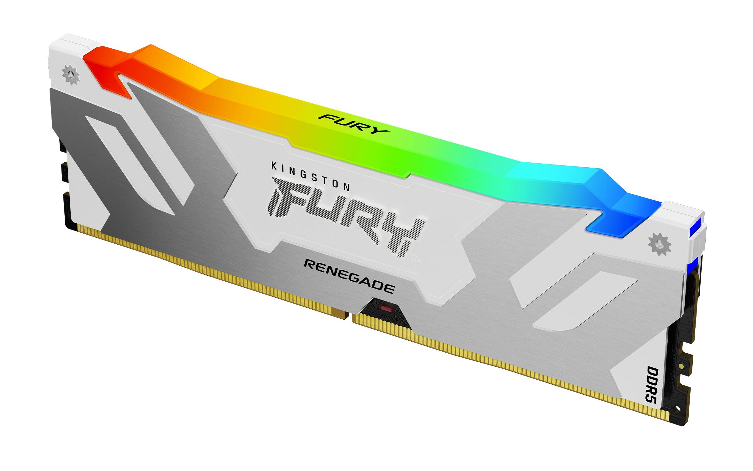 Rca Informatique - image du produit : 32GB DDR5-6400MT/S CL32 DIMM FURY RENEGADE RGB WHITE XMP