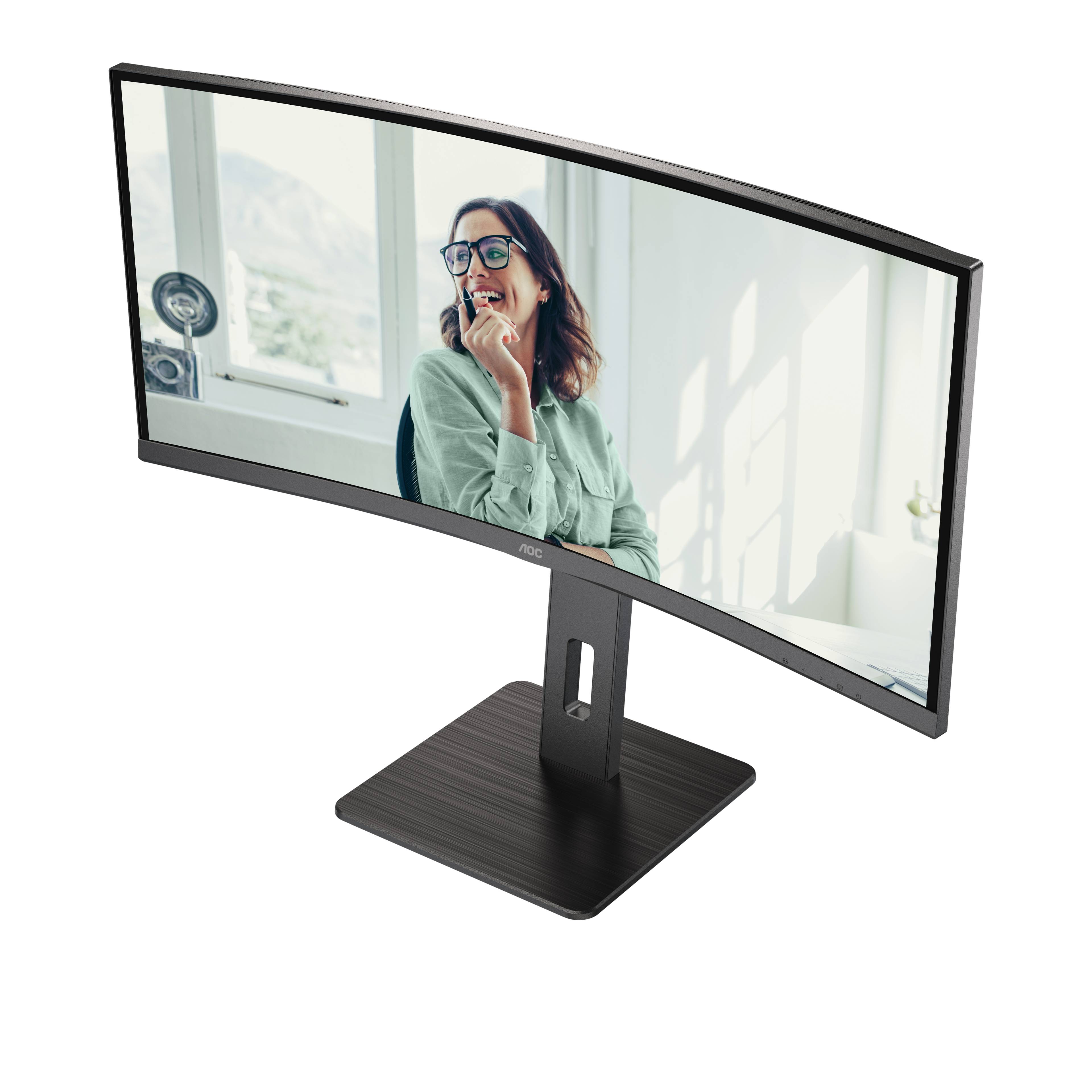 Rca Informatique - image du produit : CU34P3CV 34IN VA WQHD 300CD/4MS/2HDMI/DP/USB-C/4USB-C