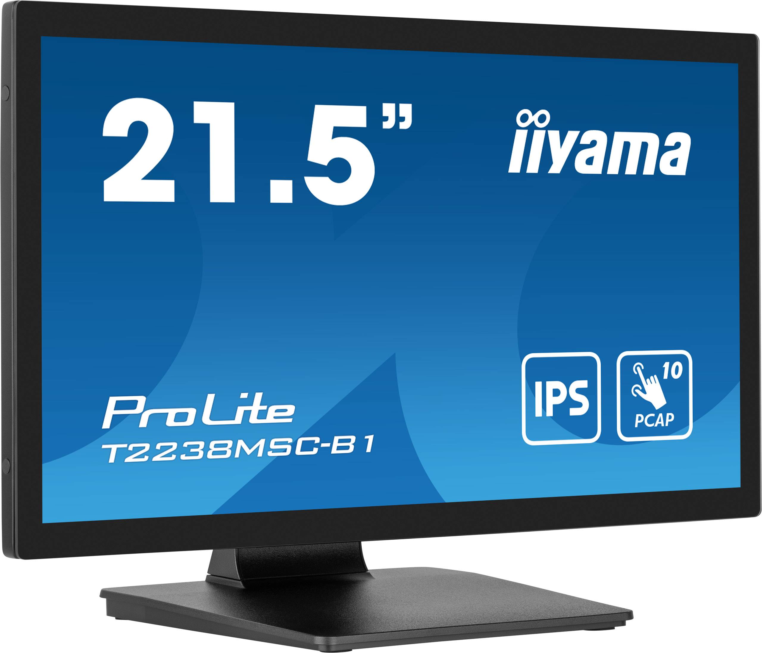 Rca Informatique - image du produit : T2238MSC-B1 21.5IN PCAP IPS/FHD/600CD/HDMI/DP/2USB