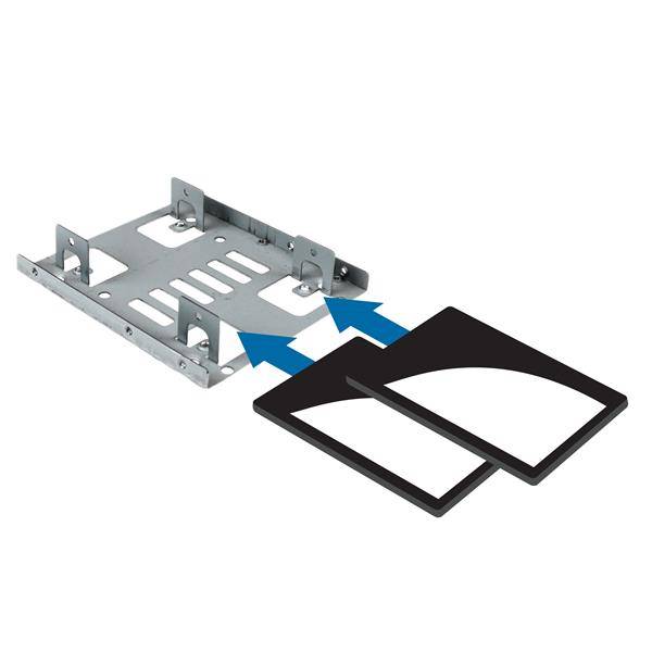 Rca Informatique - image du produit : BRACKET ADAPTADOR BANDEJA 2 HDD UNIDADES DISCO DE 2.5 A 3.5