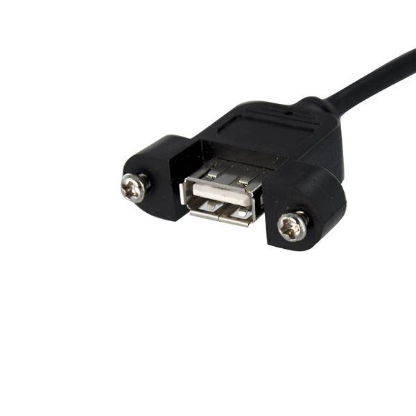 Rca Informatique - image du produit : 91CM USBA TO HEADER PANEL MOUNT ADAPTER CABLE - USB A PORT