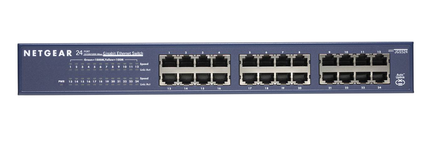 Rca Informatique - image du produit : PROSAFE SWITCH 24 PORTS AUTOS 10/100/1000 BASE-T