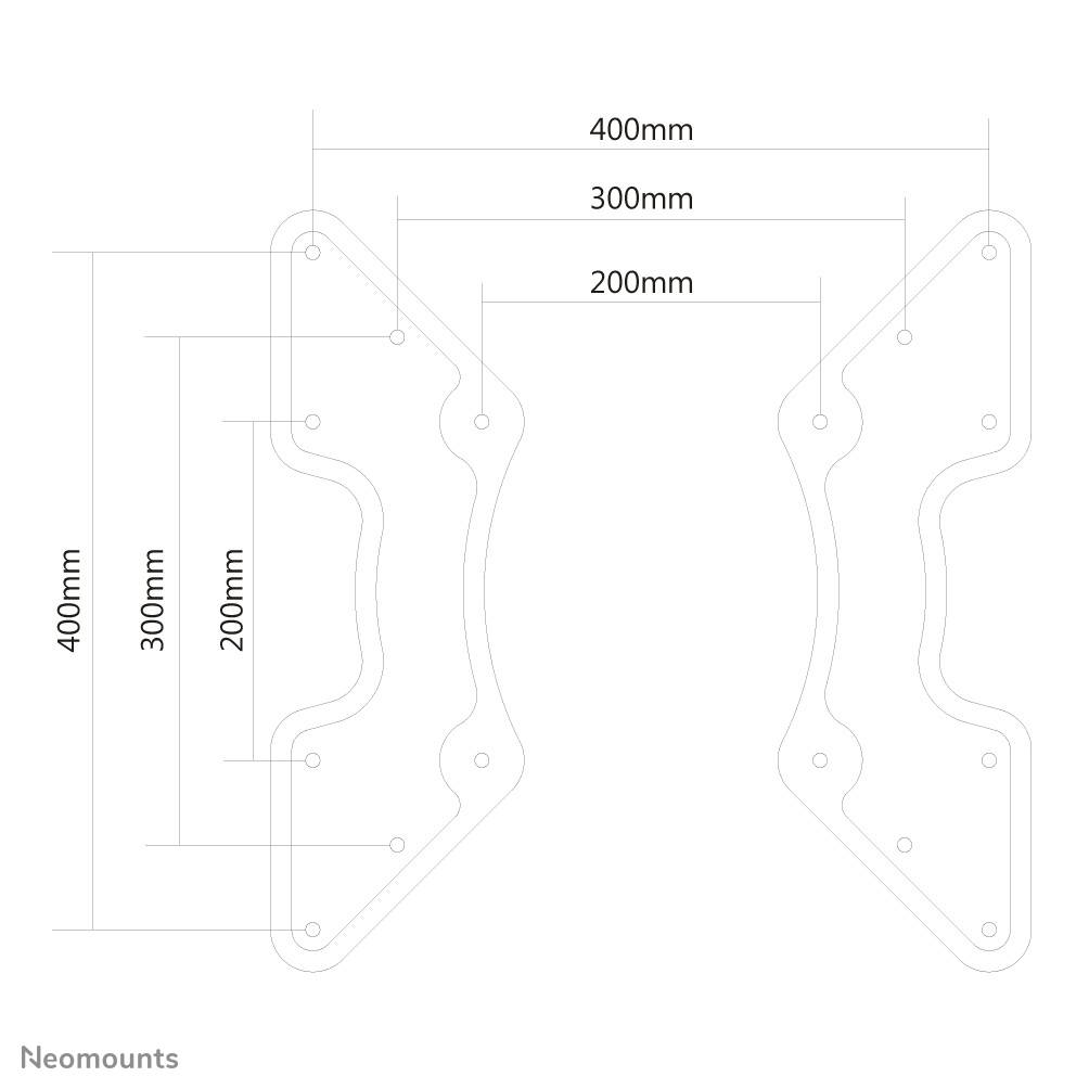 Rca Informatique - image du produit : PLAQUE D ADAPTATION VESA MAX 35KG