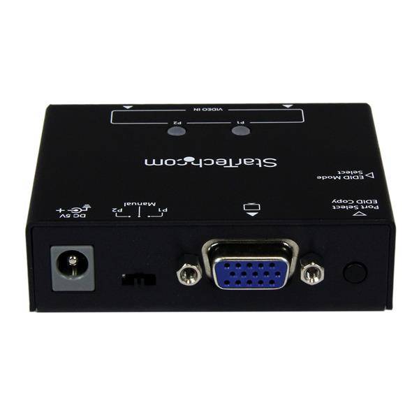 Rca Informatique - image du produit : SWITCH VIDEO VGA 2 PORTS AVEC COMMUTATION AUTOMATIQUE / EDID