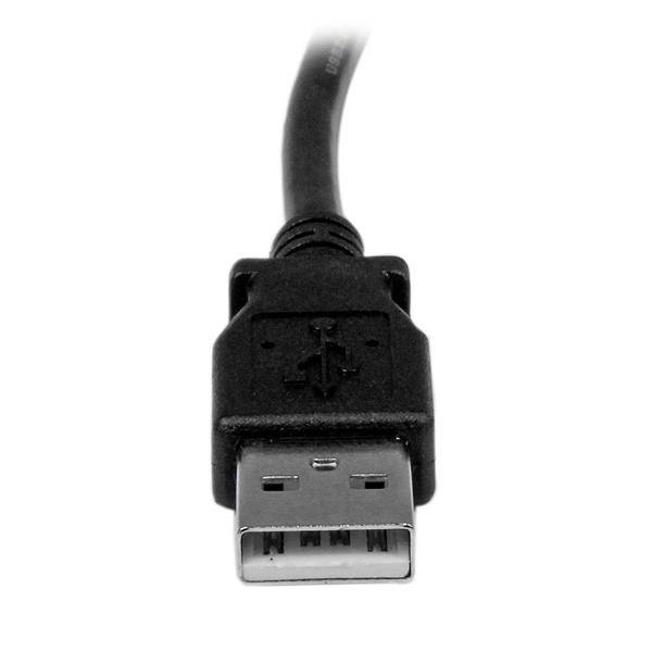 Rca Informatique - image du produit : CABLE IMPRIMANTE USB 2.0 A VERS USB B COUDE A DROITE M/M 3 M
