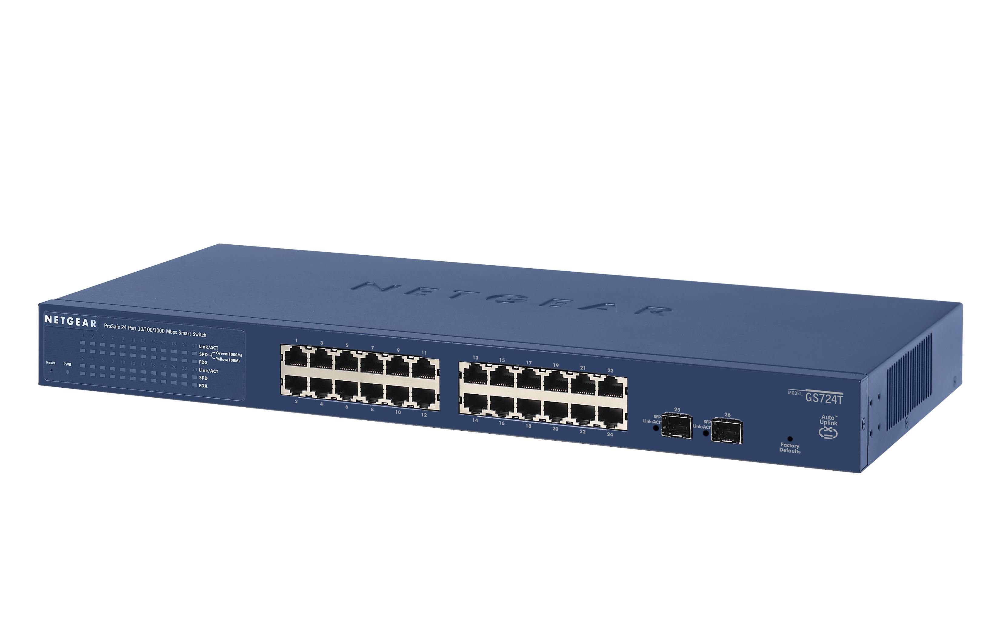 Rca Informatique - image du produit : SMART MANAGED GIGABIT SWITCH GS724TV4