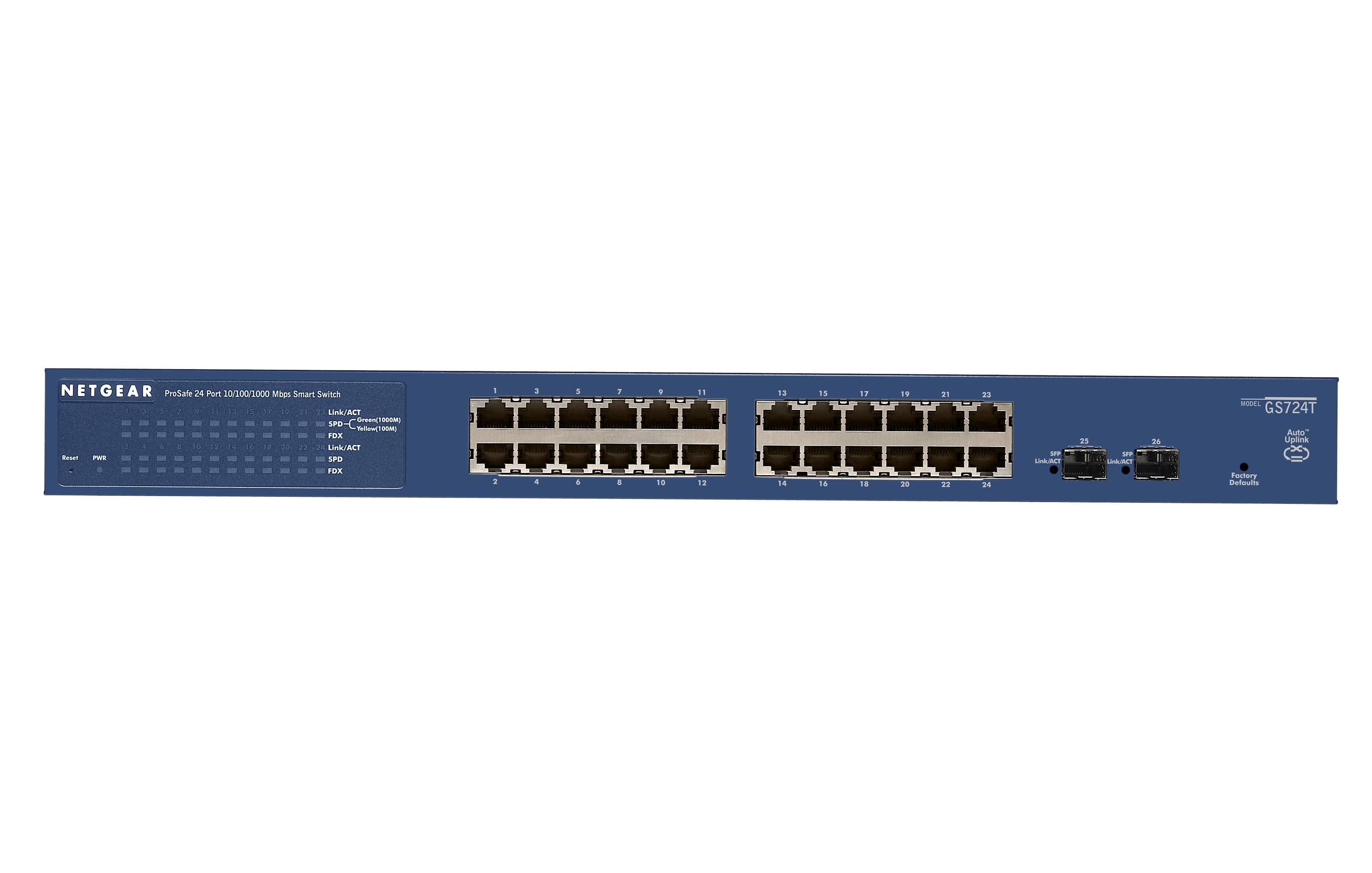 Rca Informatique - Image du produit : SMART MANAGED GIGABIT SWITCH GS724TV4