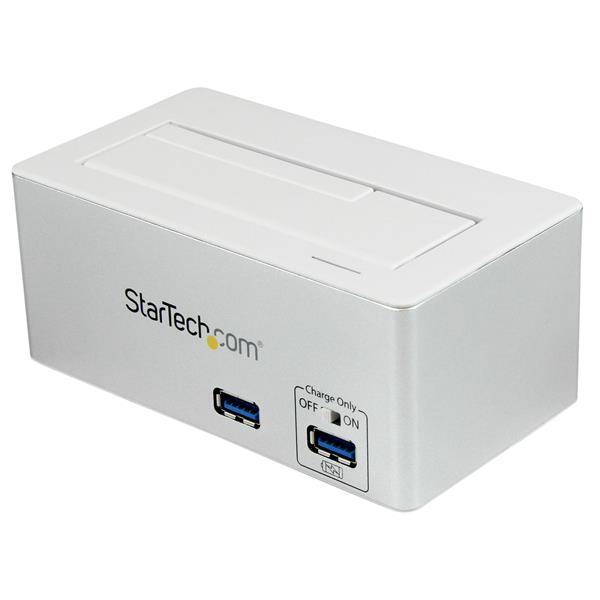 Rca Informatique - Image du produit : STATION DACCUEIL USB 3.0 SATA AVEC HUB USB - UASP - BLANC