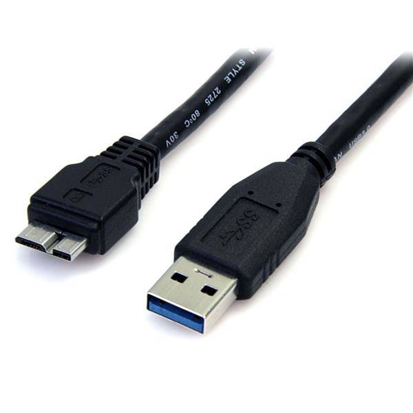 Rca Informatique - Image du produit : 0.5M USB 3.0 MICRO B CABLE USB A VERS USB MICRO B - M / M