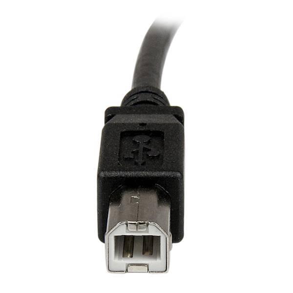 Rca Informatique - image du produit : CABLE USB MONTAGE SUR PANNEAU A FEMELLE VERS B MALE - 91 CM