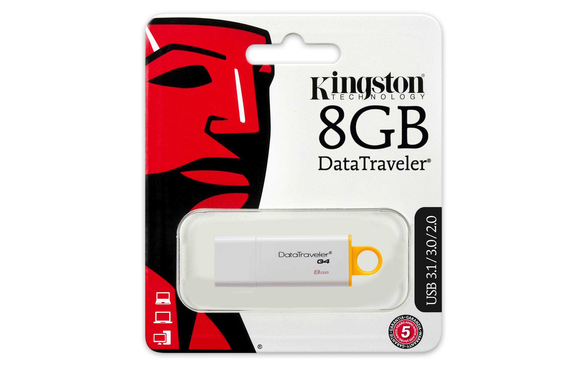 Rca Informatique - image du produit : CLEF USB 3.0  8GB DATA TRAVELER I G4