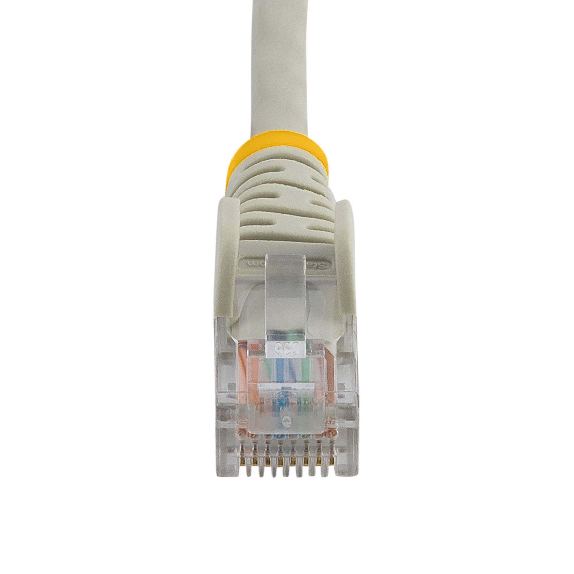 Rca Informatique - image du produit : CABLE RESEAU CAT5E UTP SANS CROCHET DE 50 CM - GRIS