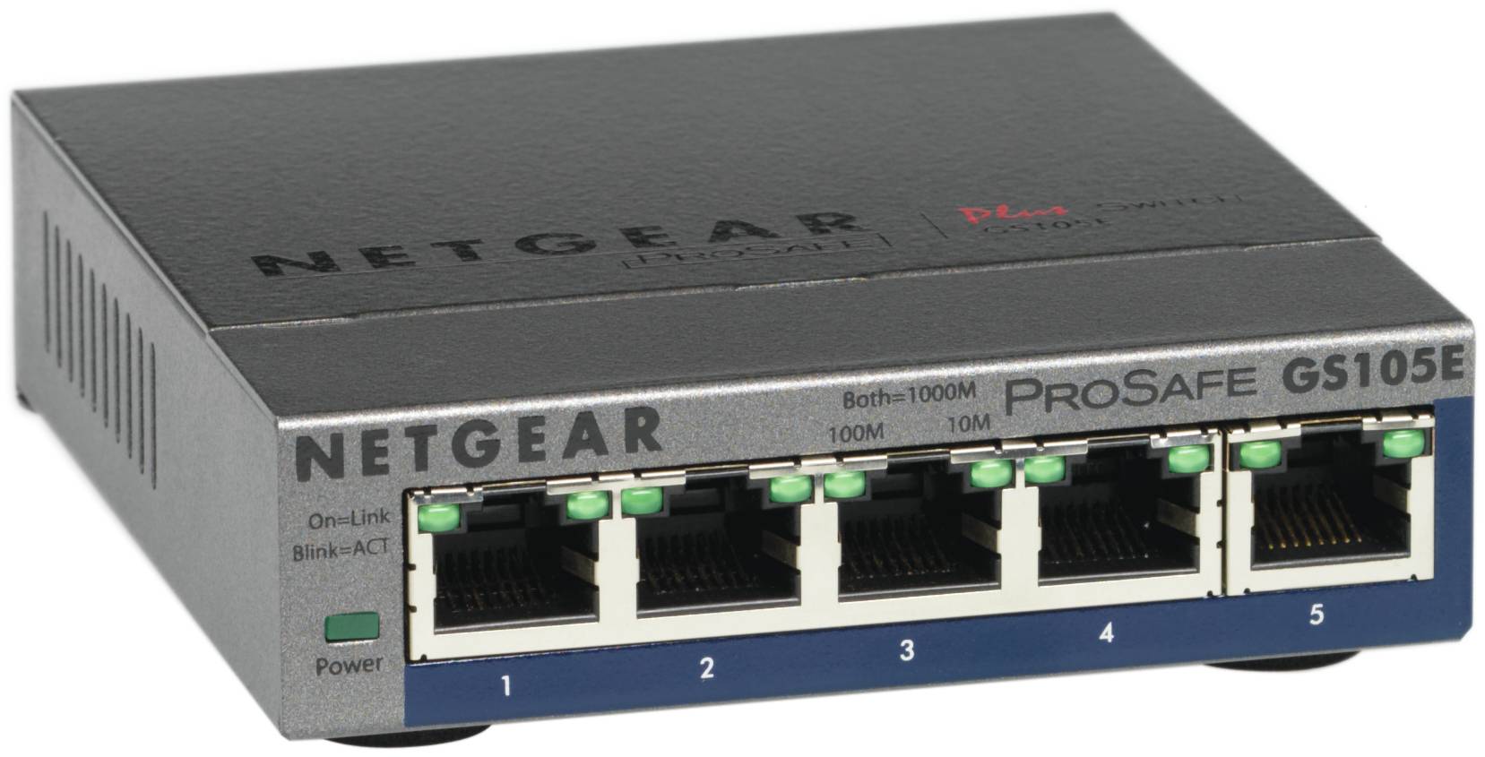 Rca Informatique - image du produit : 5-PORT PROSAFE PLUS SWITCH GS105EV2