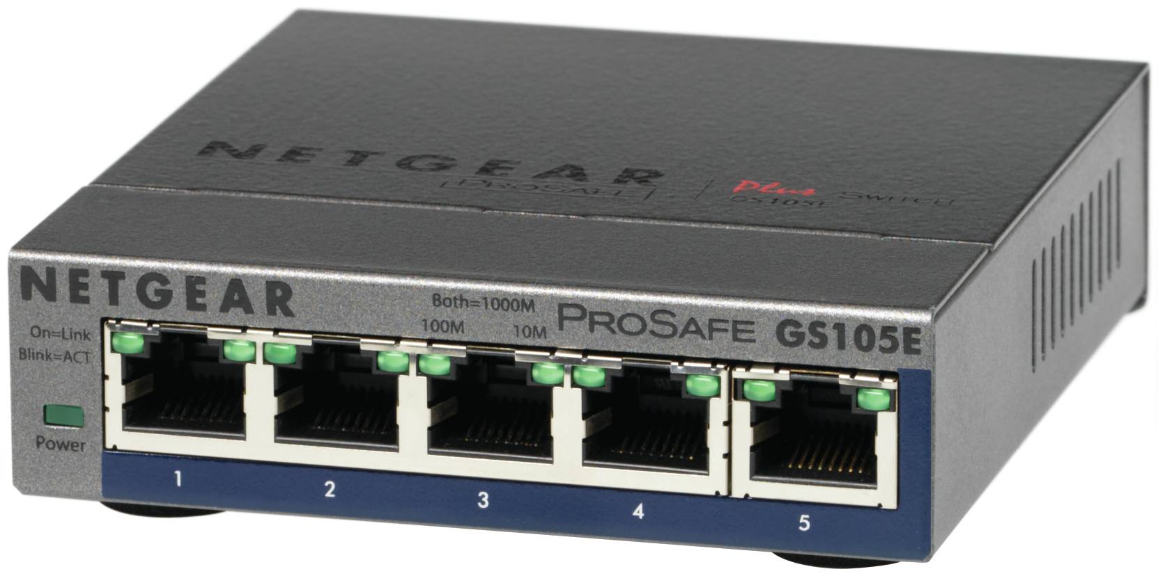 Rca Informatique - image du produit : 5-PORT PROSAFE PLUS SWITCH GS105EV2