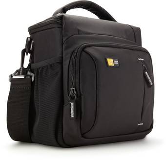 Rca Informatique - image du produit : CORE NYLON SLR SHLDER BAG BLACK EXTRA POCKETS SHOULDER STRAP