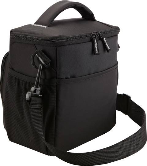 Rca Informatique - image du produit : CORE NYLON SLR SHLDER BAG BLACK EXTRA POCKETS SHOULDER STRAP